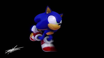 MMD: Modern Sonic WIP - Run Test