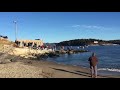 Hundreds watch Zumwalt destroyer making its way down Kennebec River