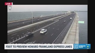 The express lanes on the Howard Frankland Bridge open next week