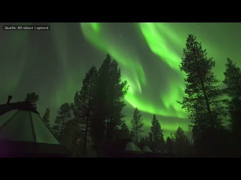 Video: Roter Auroralbogen Am Himmel über Finnland - Alternative Ansicht