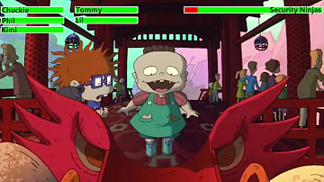 Rugrats in Paris: The Movie (2000) EuroReptarland Scene with healthbars