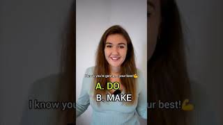 Test your English! QUIZ: DO or MAKE? 🗣️