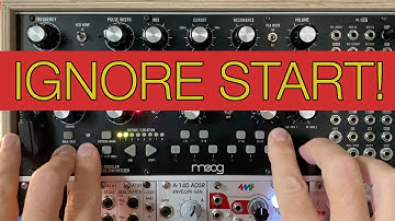 Moog Mother-32 Sequencer: ignore MIDI start but receive clock