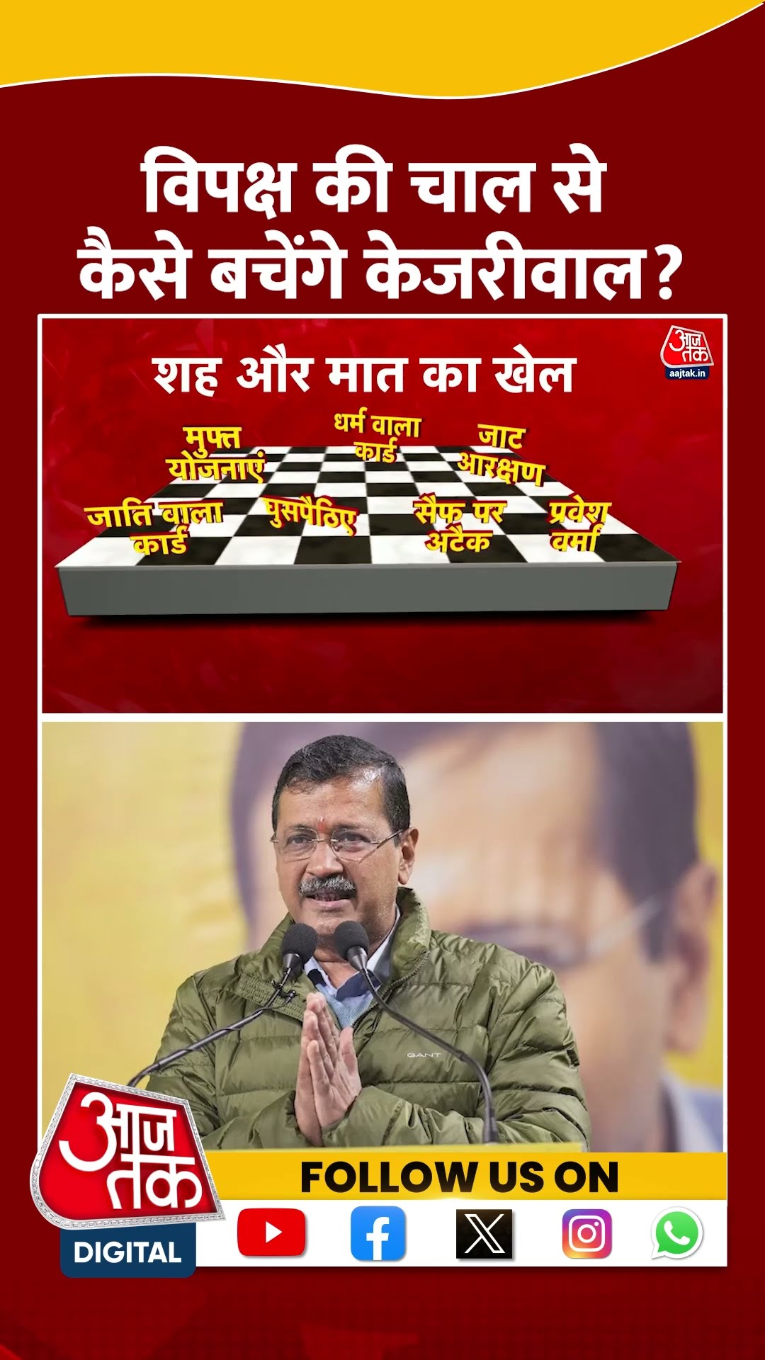 Delhi Assembly Election 2025: विपक्ष की चाल से कैसे बचेंगे Kejriwal? #shorts #shortsviral #kejriwal