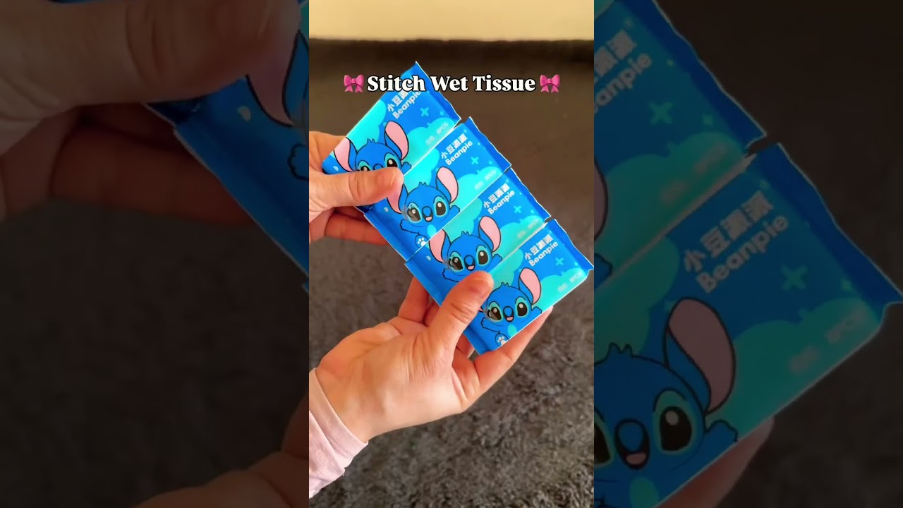 Amazon finds cute stitch wet tissue 