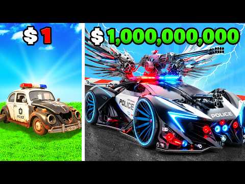 $1 to $1,000,000 POLICE CAR in GTA 5!
