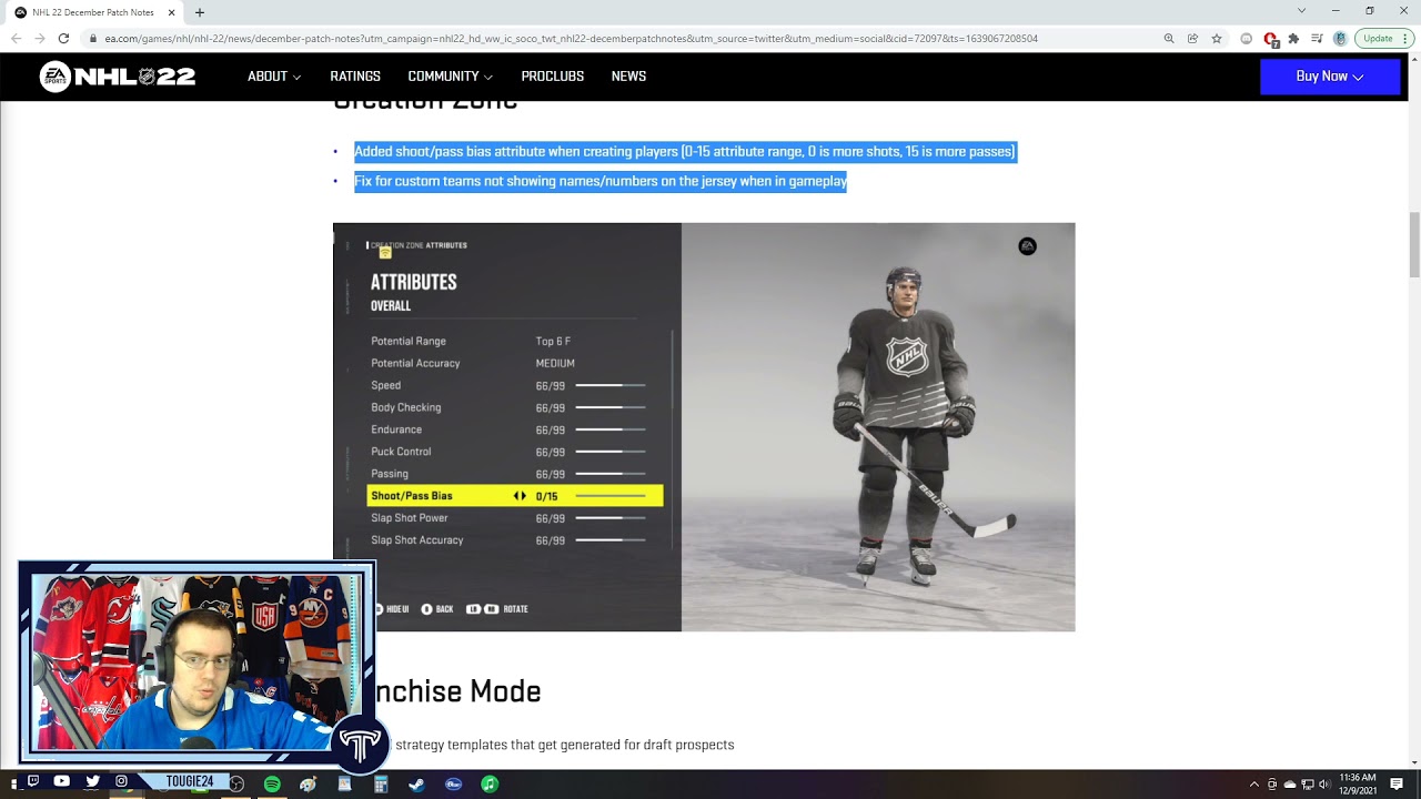 NEW NHL 22 PATCH NOTES! ARE MY CUSTOM ROSTERS SCUFFED??