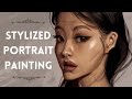 ★ STYLIZED PORTRAIT STUDY // Digital Painting study with me ~