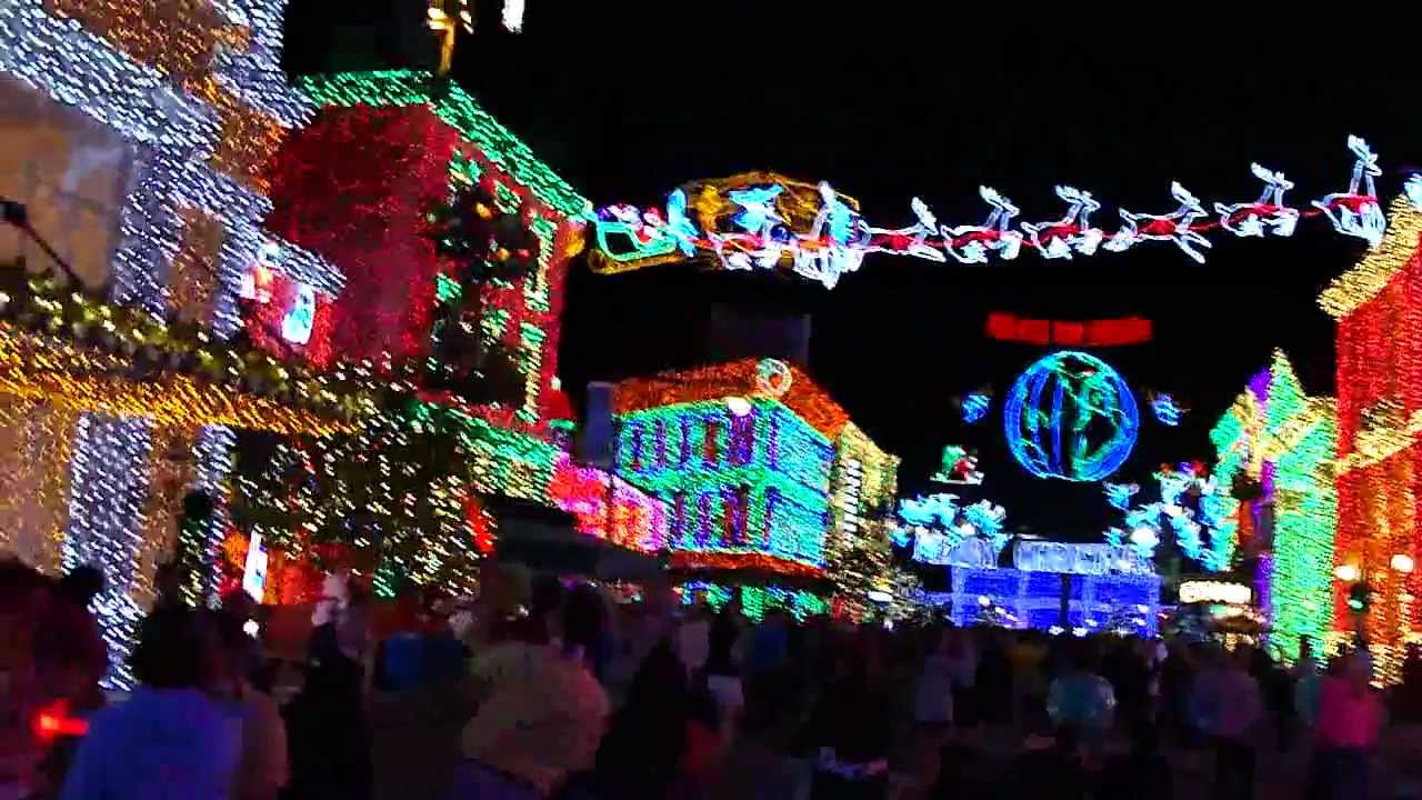 Disney Hollywood Studios Osborne Christmas Light Festival Youtube