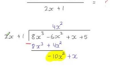 C4 - Rational Functions - Polynomial Division