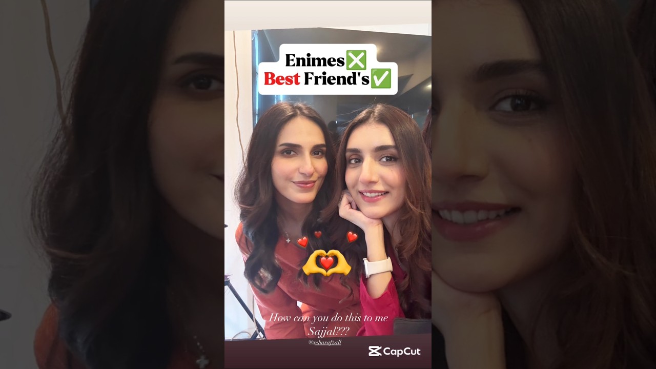 Inteha Drama Episode 52,53 Anum and Sajjal on Set  