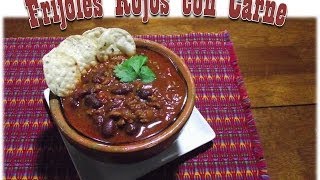 Receta Frijoles Rojos con Carne