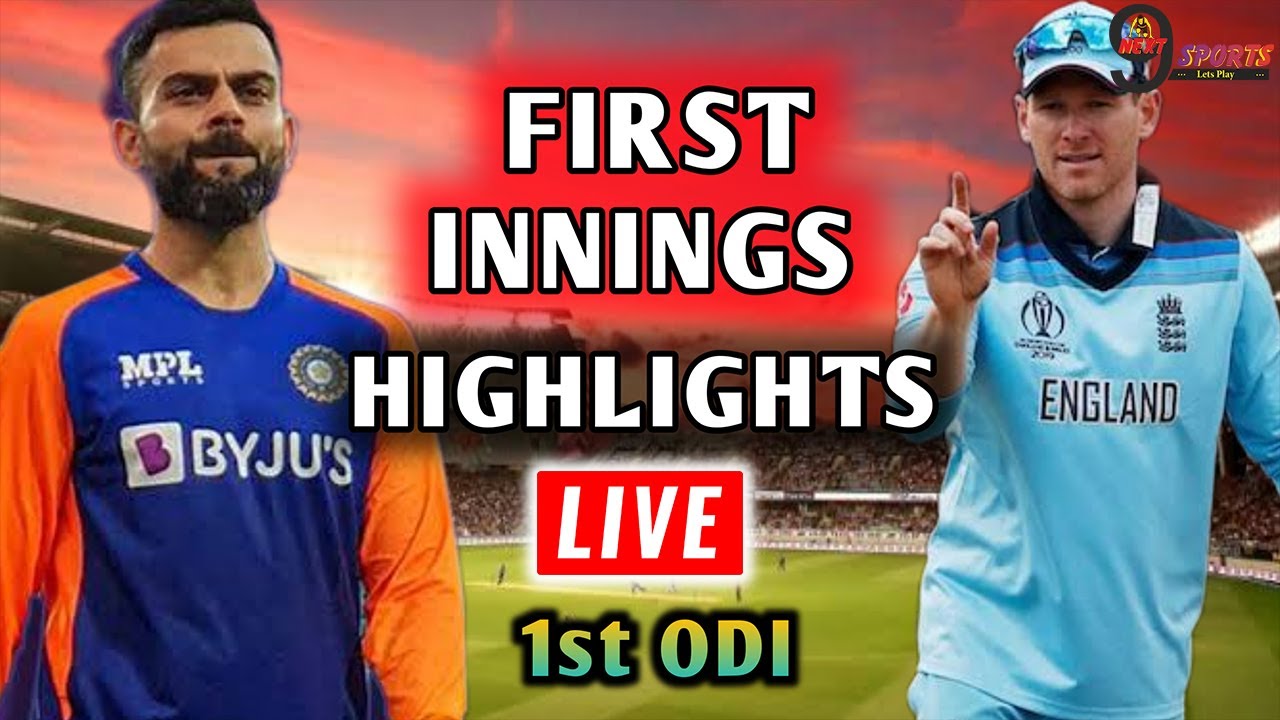 IND VS ENG 1ST ODI FIRST INNING HIGHLIGHT India Vs England FIRST ODI 1ST INNINGS Highlights 2021