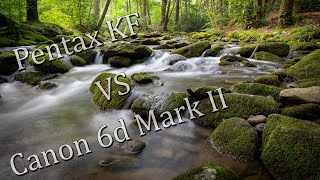 Pentax KF vs Canon 6D mark II IQ test