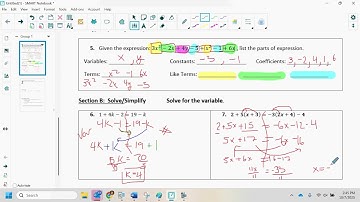 Unit 3 Linear Expressions Quiz Review Video