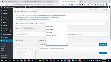 Bài 5 Tạo danh mục sản phẩm và đưa vào menu danh mục sản phẩm