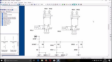 Automation studio: Electropneumatic with Proximity sensors