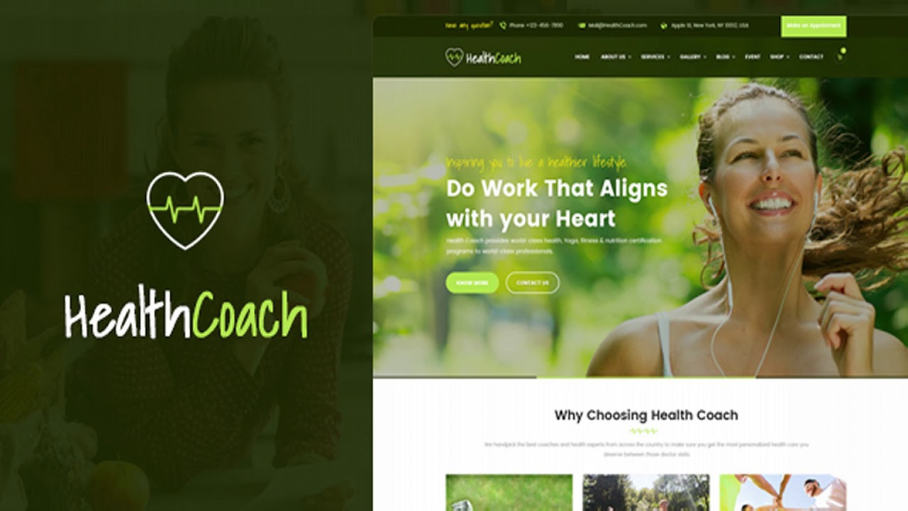 Health Coach - HTML Template for Personal Life Coaching ...