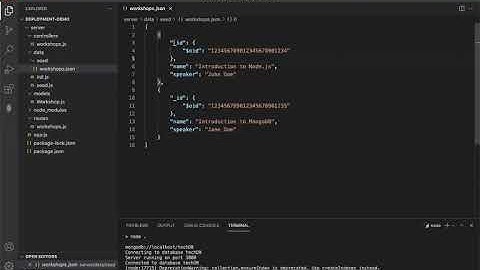 Step 2 - Seeding MongoDB database with data