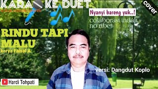 KARAOKE DUET lagu RINDU TAPI MALU cover Nyanyi bareng colaborasi versi Dangdut Koplo (cowok-cewek)
