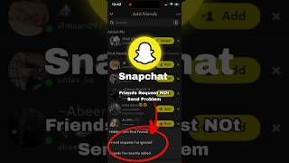 Snapchat Par Friend Request Send Nahi Ho Rahi #snapchat #snapchattips #shorts #viral