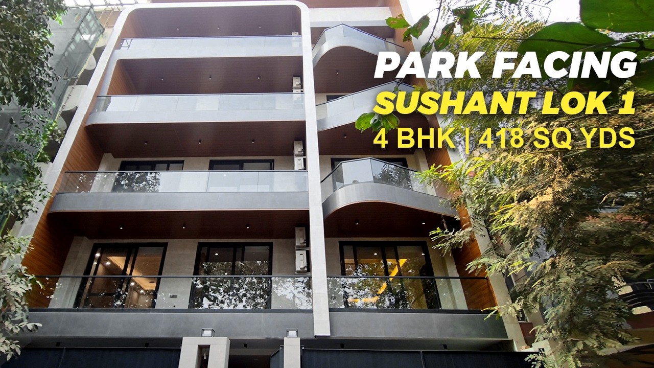 Park Facing Luxurious 4 BHK Builder Floor in Sushant Lok A Block Gurgaon | Prime Location