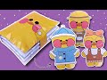 Boneka kertas lalafanfan  buku squishy  gratis template