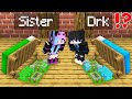 Emerald vs Diamond HOUSE INSIDE BED Survival Battle in Minecraft..