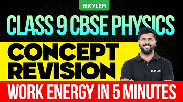 Class 9 CBSE Physics | Concept Revision Work Energy In 5 Minutes  | Xylem Class 9 CBSE