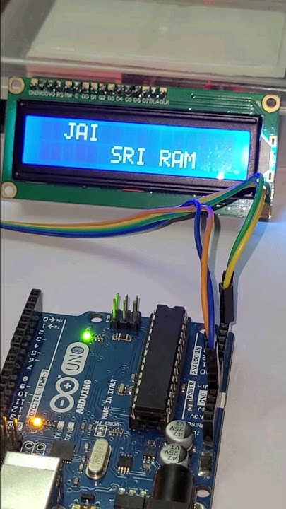 lcd display using arduino - YouTube
