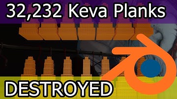 32,232 Keva Planks Rolled Through - Blender