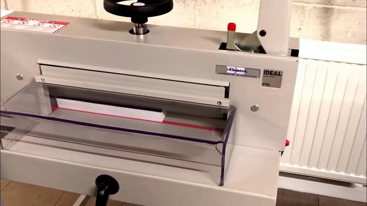 Elmstok pre used ideal 4705 heavy duty manual paper cutter guillotine