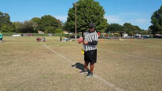 A perfect underhand forward pass
