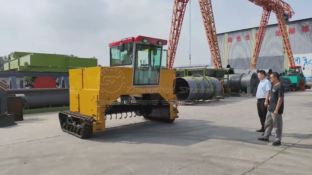 Video of compost turner