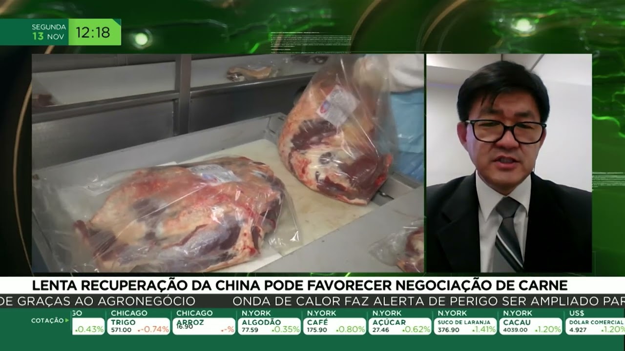 Lenta recuperação da China pode favorecer negociação de carne