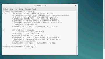 ip estatica en debian