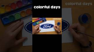 Ford logo painting