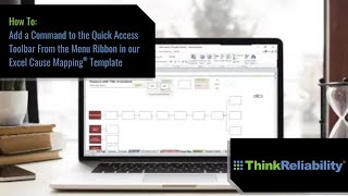 How To: Add a Command to the Quick Access Toolbar From Menu Ribbon - Excel Cause Mapping® Template