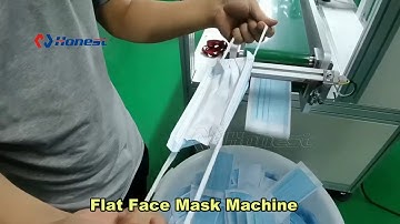 Fully Automatic High Speed All-In-One Elasticity Flat Face Mask Machine,300-500pcs/min