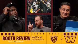 NFL Week 6 Recap: Commanders fall to Bears 25-24 | Booth Review | Washington Commanders | NFL