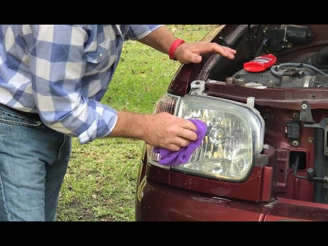 Clean & Restore Headlights with oven cleaner