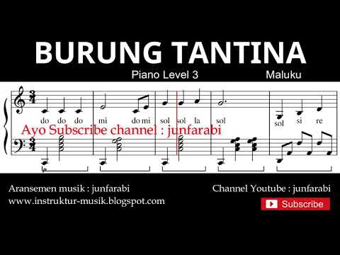 nada-lagu-burung-tantina---not-balok-tutorial-piano-tingkat-3---not-lagu-daerah---instrument