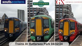 Trains at Battersea Park 04/02/24