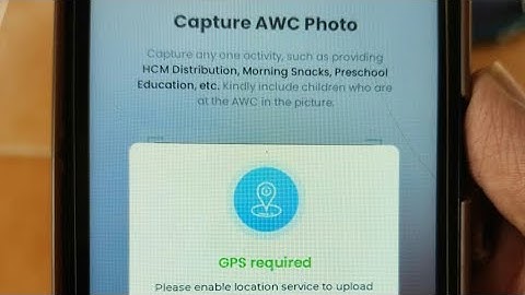 Poshan Tracker App GPS Location Setting Steps Awc Photo Captured