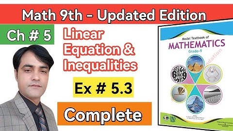 Exercise 5.3 II Question#1 To 14 I Class 9 MathsI National Book Foundation II Federal Board #taleem