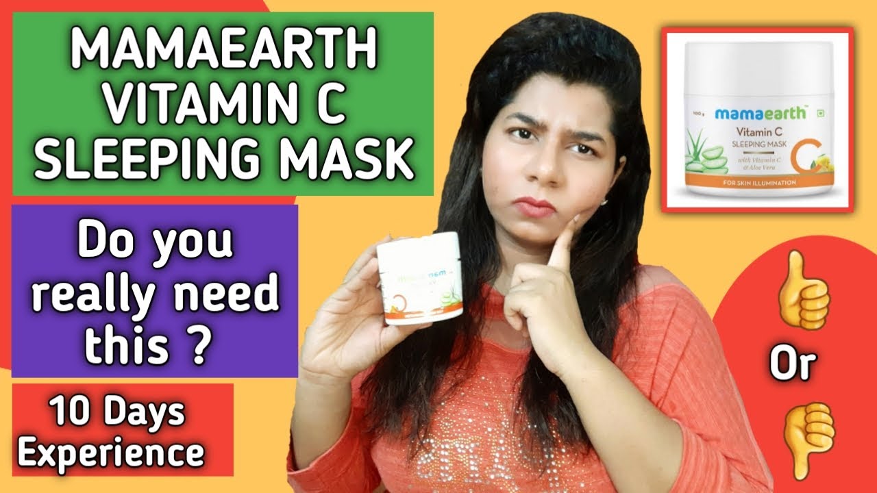 Mamaearth Vitamin C Sleeping Mask Review | 10 Days Experience | Does It Work ? | Shreyal Kulaye