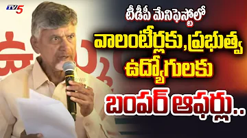 Chandrababu BUMPER OFFERS to Volunteers,POLICE,GOVT and Contract Employees in TDP Manifesto 2024