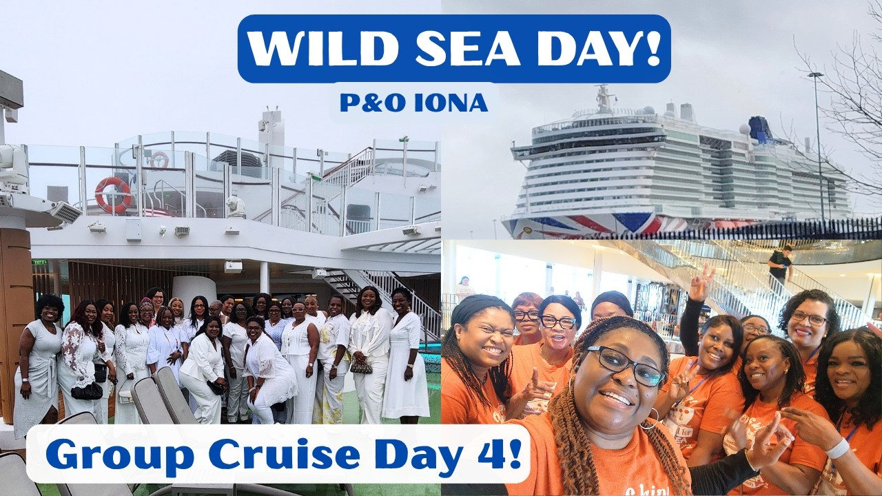 GROUP LET LOOSE ON BOARD! Our Wild Sea Day Aboard P&O IONA // Group Cruise Day 4