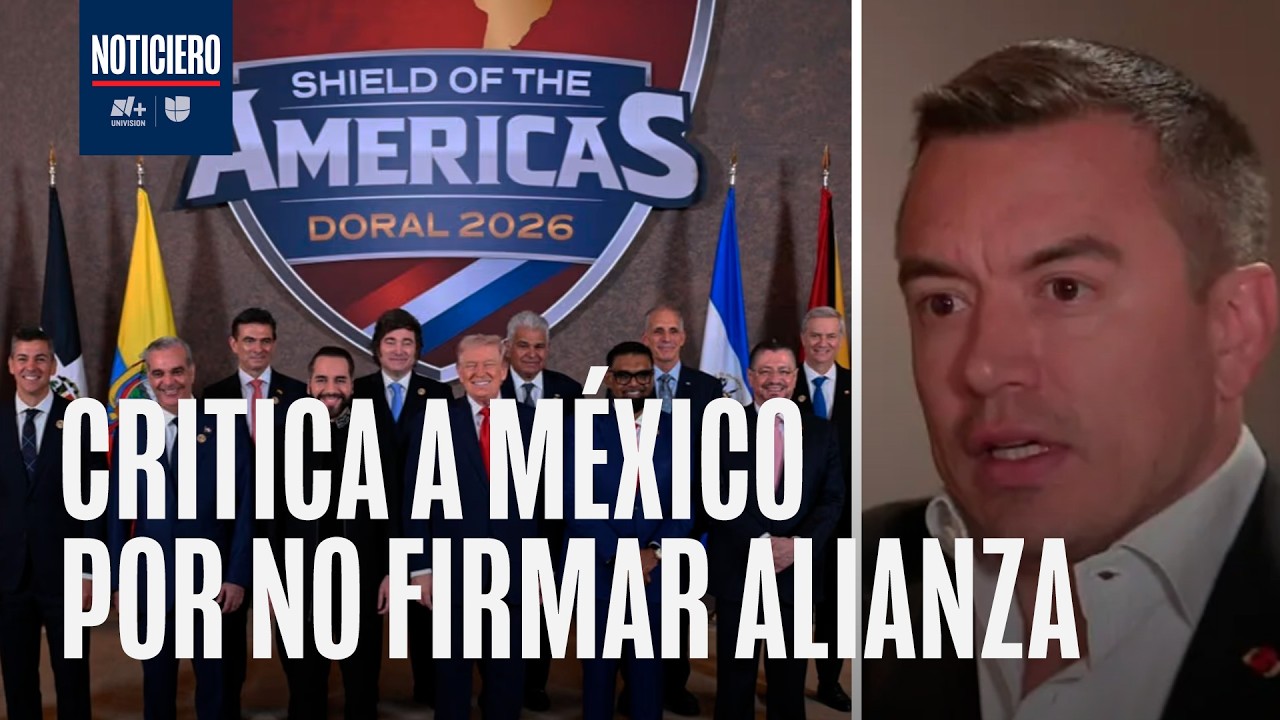 Ecuador firma alianza antidrogas con Trump en Cumbre Escudo de las Américas