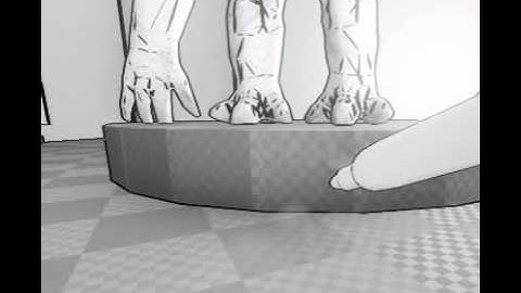 UE4 - The Sketchy FPS - Clouded Ink Enemy - Skeletal Anim Test